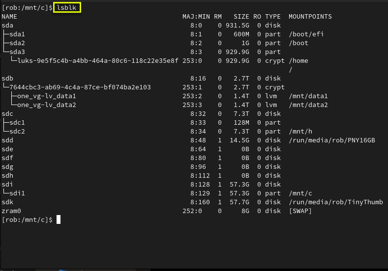  USB drive unmounted and unplugged from system.